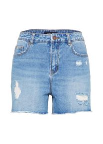 Pieces, Damen Shorts 'Pcmom Dallah', Blue Denim