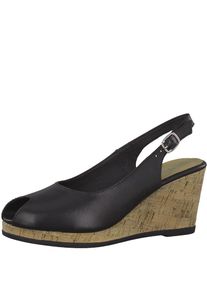 Tamaris, Damen Sandale, Schwarz