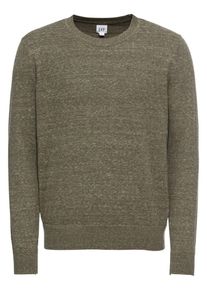 GAP, Herren Pullover 'SH CTTN CREW', Oliv