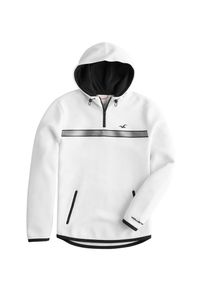 Hollister, Herren Sweatshirt 'T5 NEOPRENE SPORTS CAPSULE', Wei&szlig;