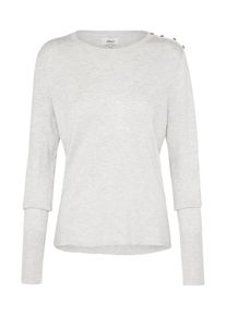 Only, Damen Langarm Pullover 'DINA', Hellgrau