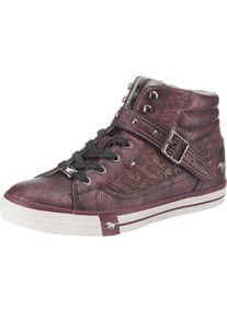 Mustang, Damen Sneaker, Bordeaux / Silber