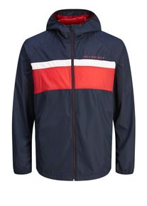 Jack & Jones JACK & JONES, Herren Jacke, Navy / Hellrot / Wei&szlig;