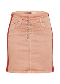 PLEASE, Damen Rock 'skirt', Apricot / Orangerot