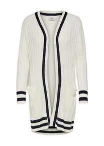 Only, Damen Cardigan, Nachtblau / Wei&szlig;