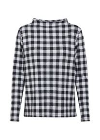Street One, Damen Pullover 'LTD QR Lena w.dessin', Hellgrau / Schwarz