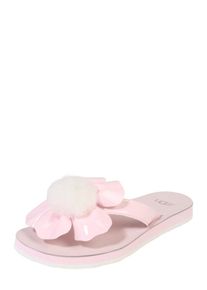 UGG Australia UGG, Damen Zehentrenner 'Poppy', Rosa / Wei&szlig;