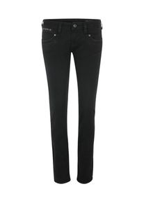 Herrlicher, Damen Jeans 'Piper Slim Denim Black Stretch', Black Denim