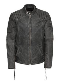 tigha, Herren Lederjacke 'Teo stone', Dunkelgrau