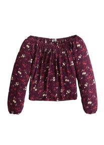 Hollister, Damen Bluse 'LS OTS TOP', Beere