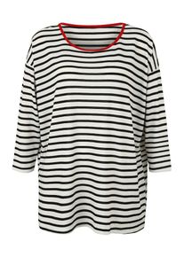 Only Carmakoma, Damen Shirt 'ALBA', Blau / Rot / Wei&szlig;