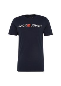 Jack & Jones JACK & JONES, Herren T-Shirt 'JJECORP LOGO TEE SS CREW NECK', Blau / Rot / Wei&szlig;