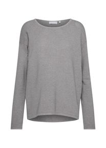 Rich & Royal Rich & Royal, Damen Pullover 'Casual Crew', Graumeliert