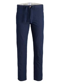 Jack & Jones JACK & JONES, Herren Jeans 'Marco Cuba Akm 635 B Sts', Navy / Wei&szlig;