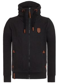 Naketano, Herren Sweatjacke 'Ivic pimped', Schwarz
