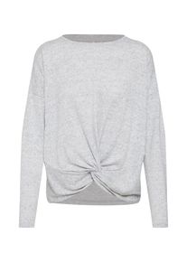 Only, Damen Pullover 'onlALBERTA L/S KNOT TOP JRS', Hellgrau