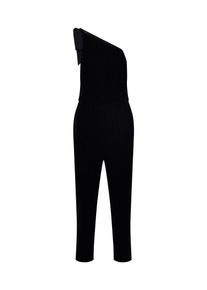Banana Republic, Damen Jumpsuit 'ONE SHOULDER VELVET', Schwarz