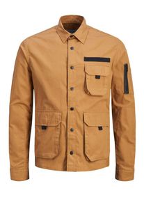 Jack & Jones JACK & JONES, Herren Jacke, Hellbraun / Schwarz