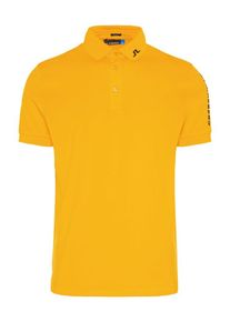J. Lindeberg J.Lindeberg, Herren Poloshirt, Orange / Schwarz