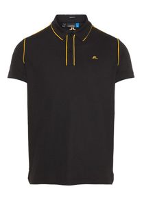 J. Lindeberg J.Lindeberg, Herren Poloshirt 'Tomi', Orange / Schwarz