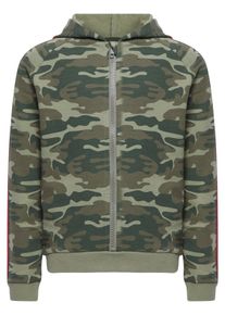 name it, M&auml;dchen Strickjacke Camo, Gr&uuml;n