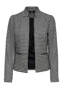 Only, Damen Blazer, Schwarz / Wei&szlig;
