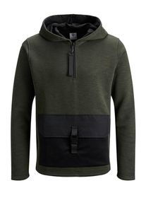 Jack & Jones JACK & JONES, Herren Sweatshirt, Dunkelgr&uuml;n / Schwarz