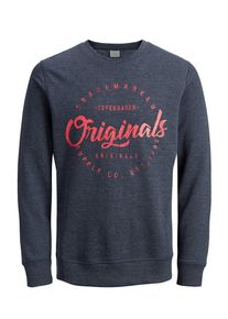 Jack & Jones JACK & JONES, Herren Sweatshirt, Taubenblau / Hellrot