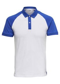 Only & Sons Only & Sons, Herren Poloshirt, Royalblau / Wei&szlig;