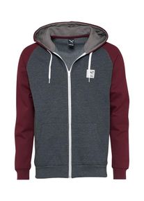 Iriedaily, Herren Sweatshirt 'De College', Anthrazit / Weinrot