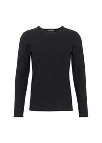 Nowadays, Herren Strickpullover 'The Reverse Crew', Dunkelblau / Schwarz