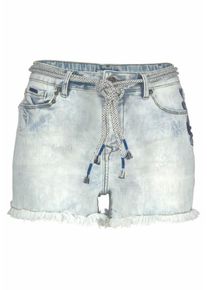 Khujo, Damen Jeansshorts 'Kallana', Hellblau