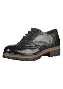 Bugatti, Damen Halbschuhe, Dunkelblau / Dunkelgrau / Schwarz