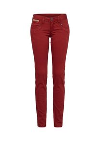 Herrlicher, Damen Hose 'Piper Slim Satin', Rot