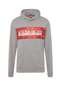 Napapijri, Herren Sweatshirt 'BALKA H', Grau / Rot