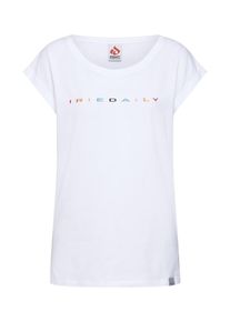 Iriedaily, Damen Shirt 'Iriecolor Tee', Mischfarben / Wei&szlig;