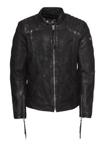 tigha, Herren Lederjacke 'Teo', Schwarz