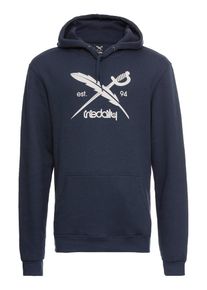 Iriedaily, Herren Kapuzen-Sweatshirt 'Daily Flag', Navy / Wei&szlig;