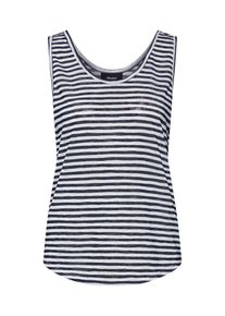 Object, Damen Top 'TESSI', Dunkelblau / Wei&szlig;