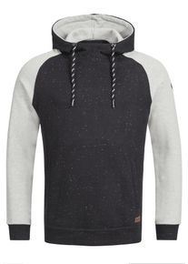 INDICODE JEANS, Herren Sweatshirt 'Ilyes', Schwarz / Wei&szlig;