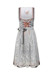 Stockerpoint, Damen Dirndl 'Aleen', Grau / Altrosa / Wei&szlig;