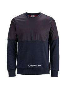 Jack & Jones JACK & JONES, Herren Sweatshirt, Nachtblau / Feuerrot