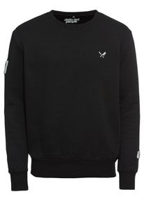 Distortedpeople, Herren Sweatshirts 'DNA Classic Sweater', Schwarz / Wei&szlig;