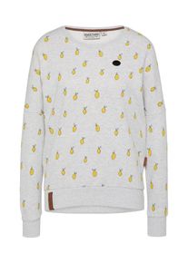 Naketano, Damen Sweatshirt 'Can't buy life', Gelb / Graumeliert