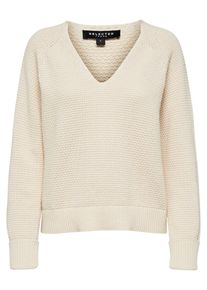 Selected Femme, Damen Strickpullover, Beige
