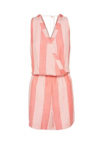 Jacqueline de Yong, Damen Jumpsuit 'CELEST', Rosa / Wei&szlig;