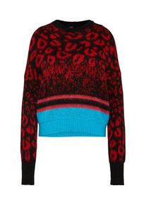 Diesel, Damen Pullover 'M-CRE', Orange / Schwarz