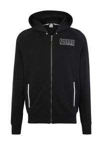 Puma, Herren Sweatjacke 'Athletics Hooded Jacket TR', Schwarz / Wei&szlig;