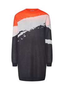 Noisy may, Damen Strickkleid 'STAYLA', Creme / Anthrazit / Orange