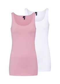V&eacute;ro Moda VERO MODA, Damen Top, Rosa / Wei&szlig;